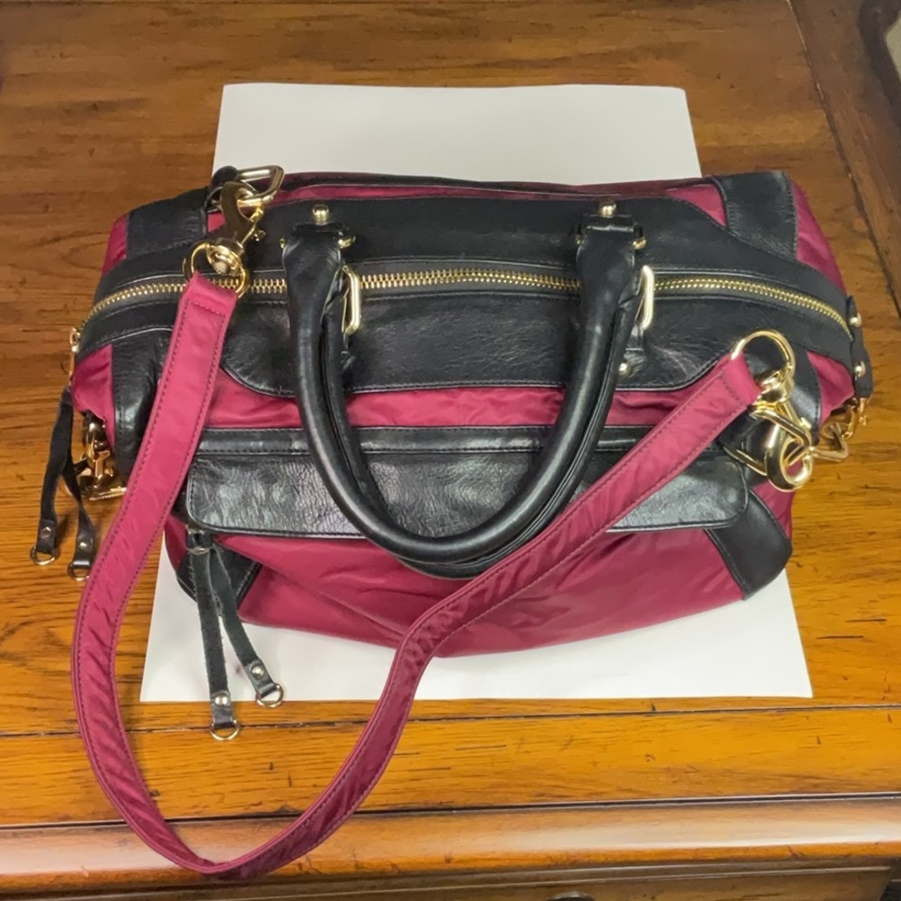 Rebecca Minkoff Black Travel Bag with Gold Hardware